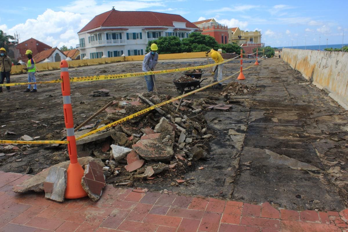 Así van las obras para controlar filtraciones en Las Bóvedas
