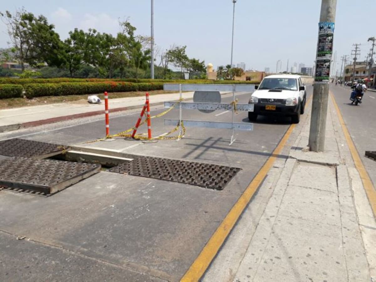 Así se encuentra ahora el desagüe pluvial. EL UNIVERSAL