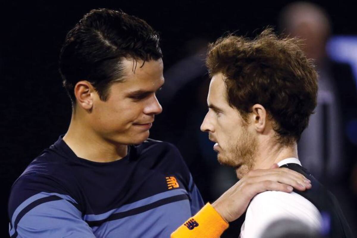 Milos Raonic y Andy Murray. AP Rafiq Maqbool