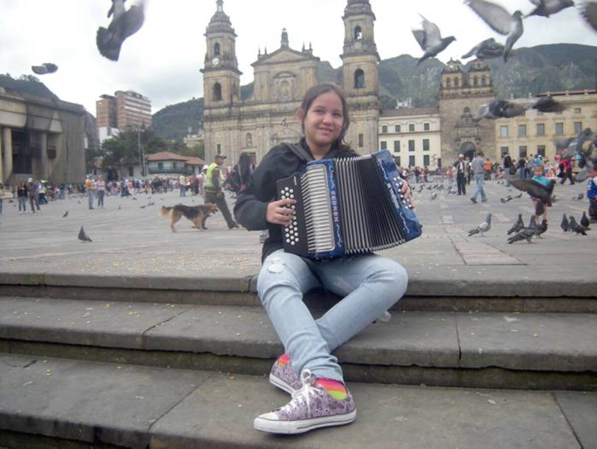 La reina infantil del 45° Festival de la Leyenda Vallenata visitó por primera vez a Bogotá para continuar saboreando las mieles del triunfo. Fotos Juan Rincón Vanegas