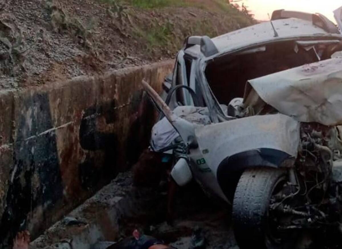 Accidente de tránsito entre Zambrano y El Carmen de Bolívar.