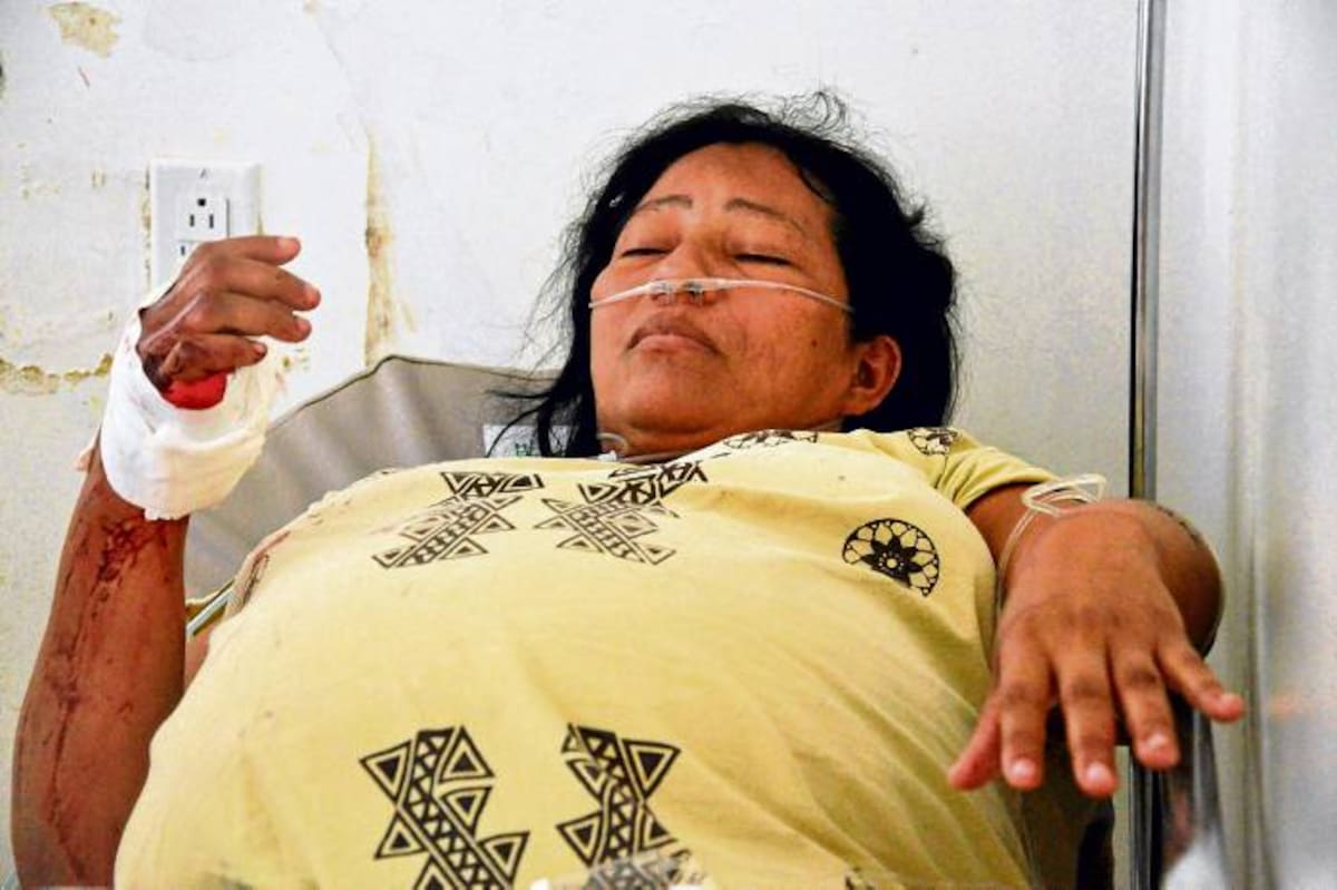 Adelaida Sierra Díaz, mujer embarazada baleada por desconocidos.