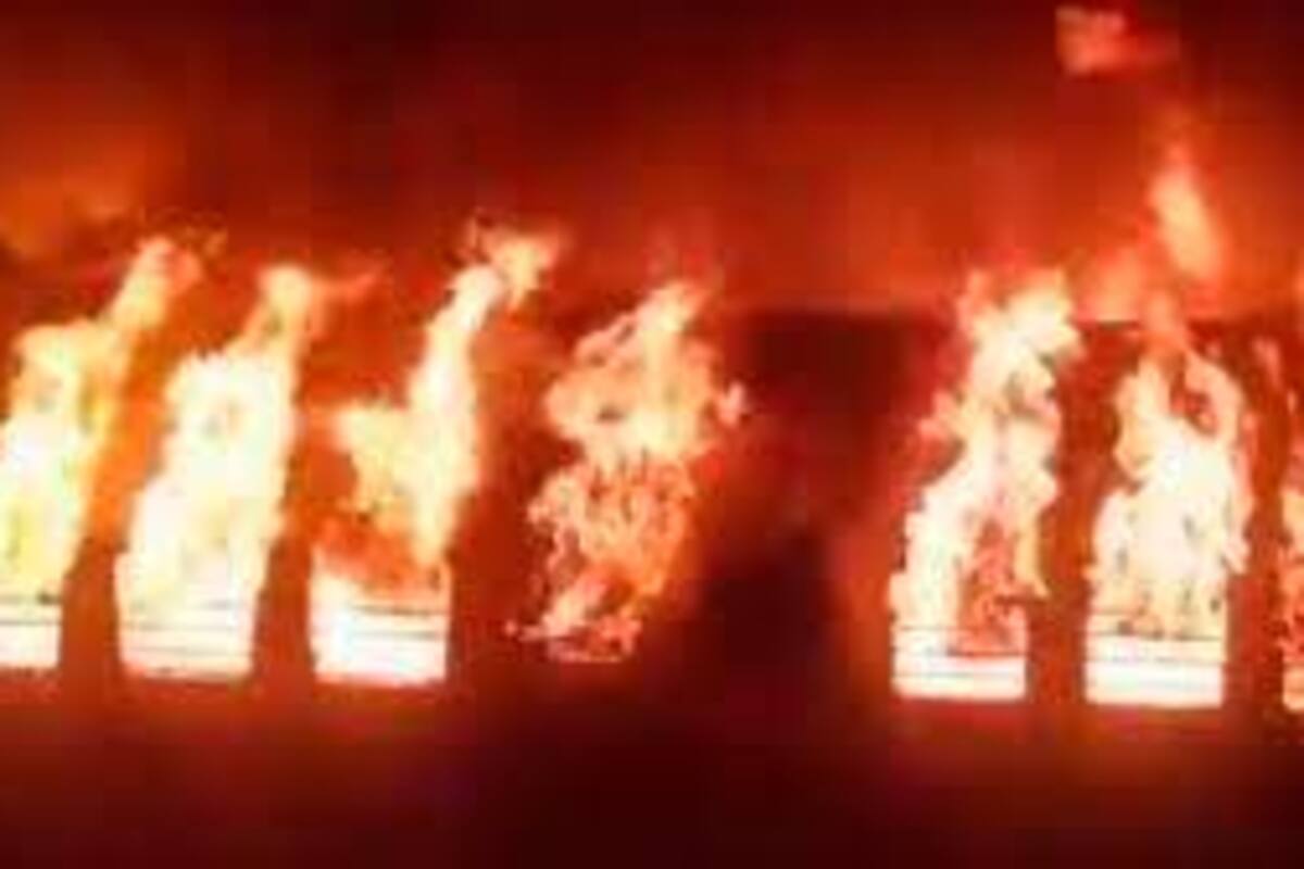 Incendio de un tren en India deja nueve muertos