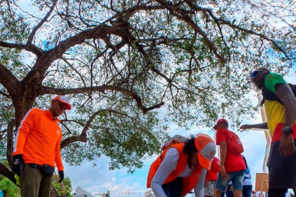 156 kilos de basura retirados de las playas de Bocagrande