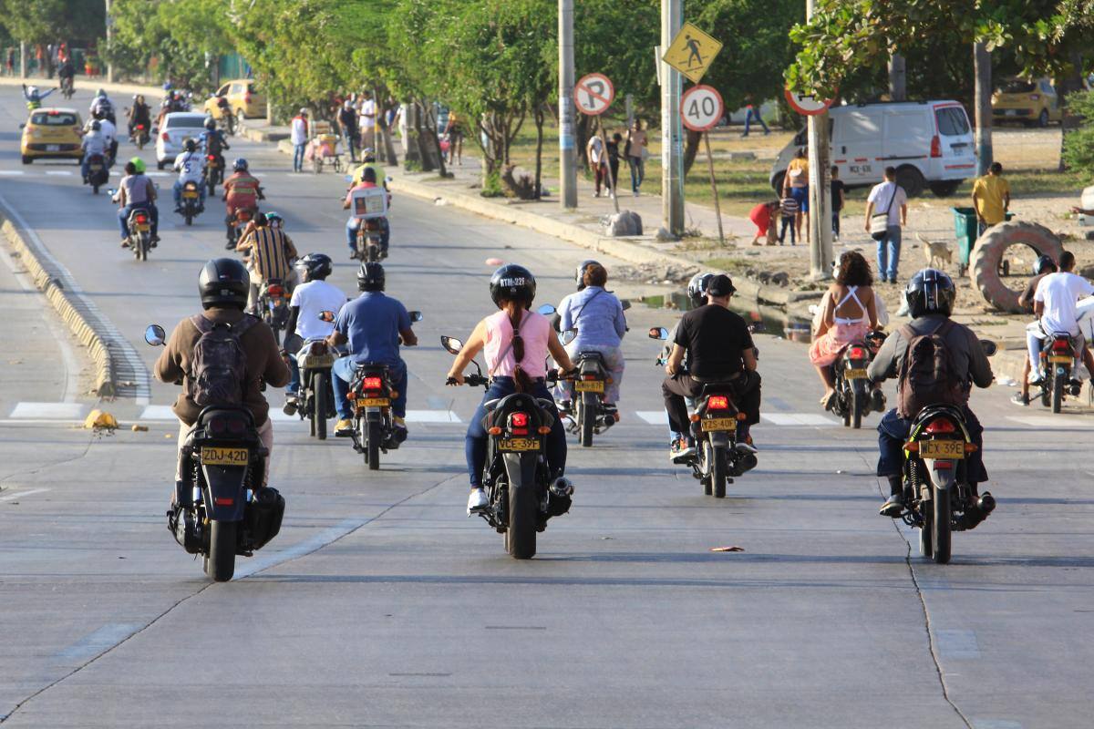 ¡Recuerde! Este lunes 28 de agosto es día sin moto en Cartagena