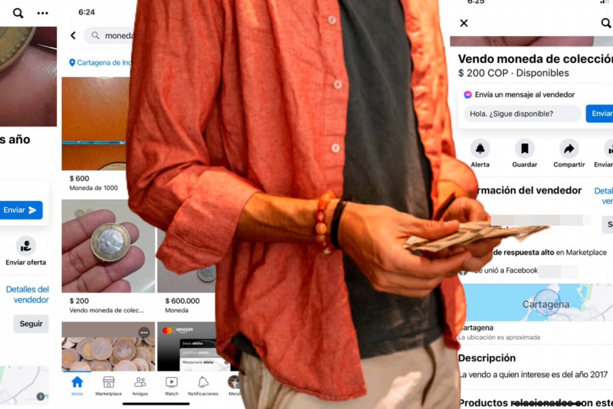 Cartageneros reciben burlas en redes por intentar vender monedas de $1.000