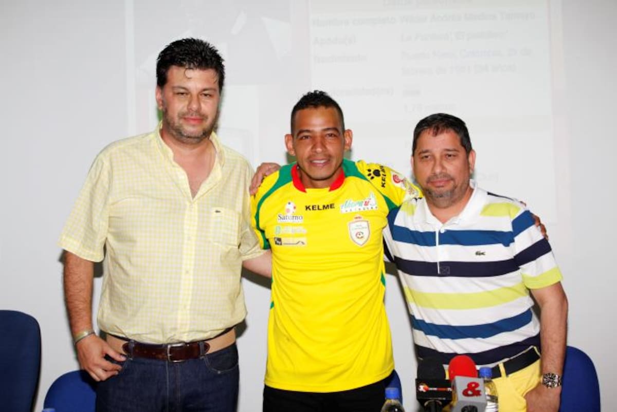 Wílder Medina se puso la camiseta de Real Cartagena. ÓSCAR DIAZ ACOSTA-EL UNIVERSAL