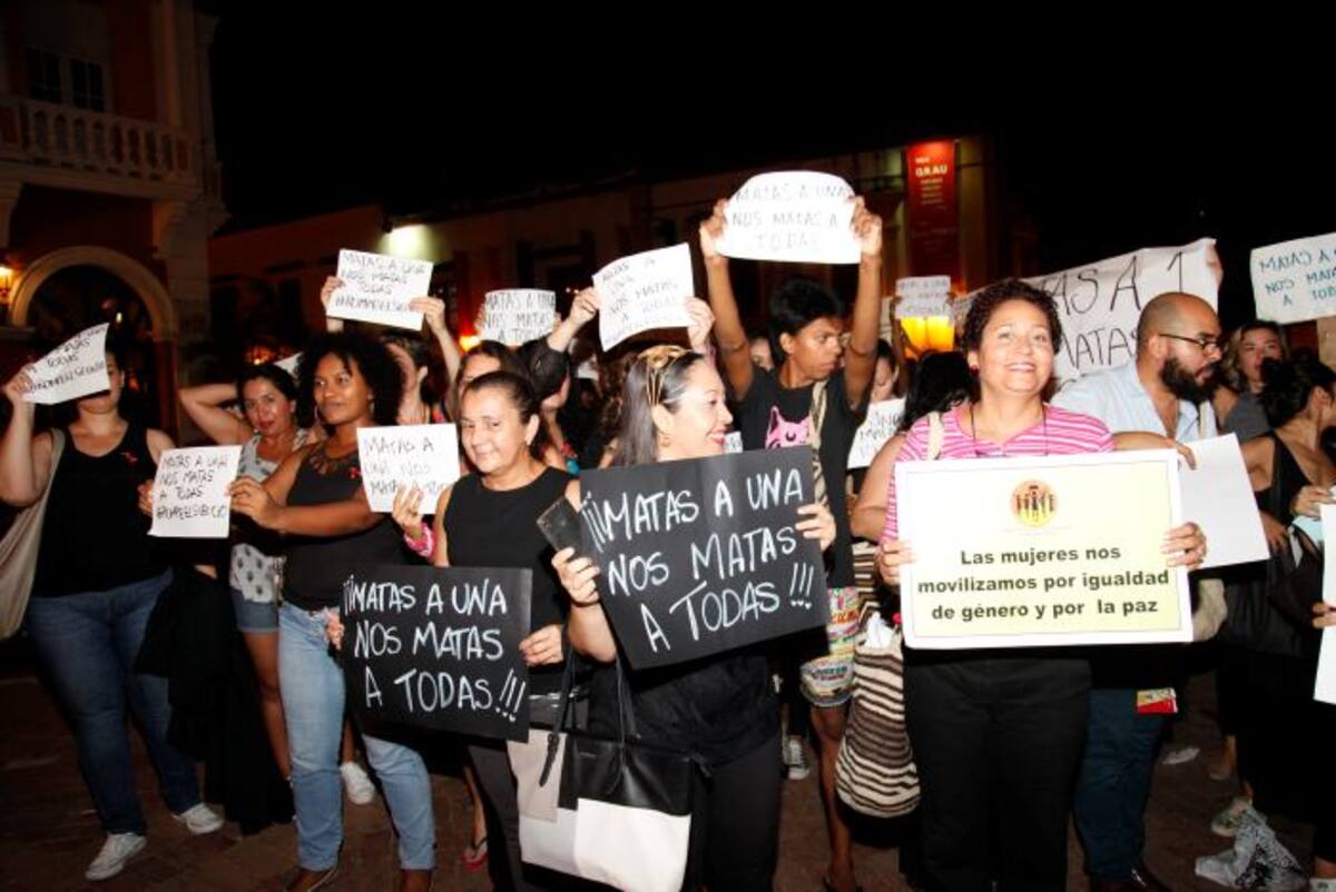 En Cartagena las mujeres también se hicieron sentir. Aroldo Mestre/ El Universal