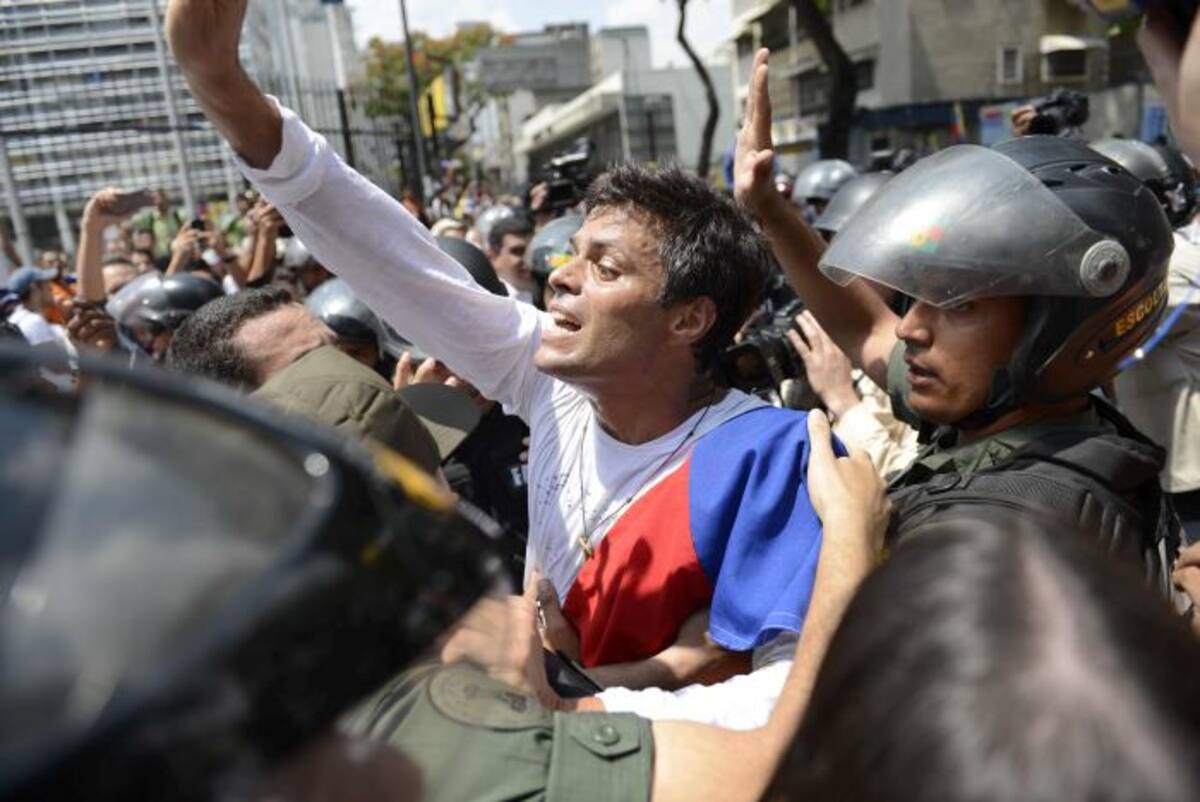 El líder opositor Leopoldo López, el día de su arresto. AFP LEO RAMIREZ