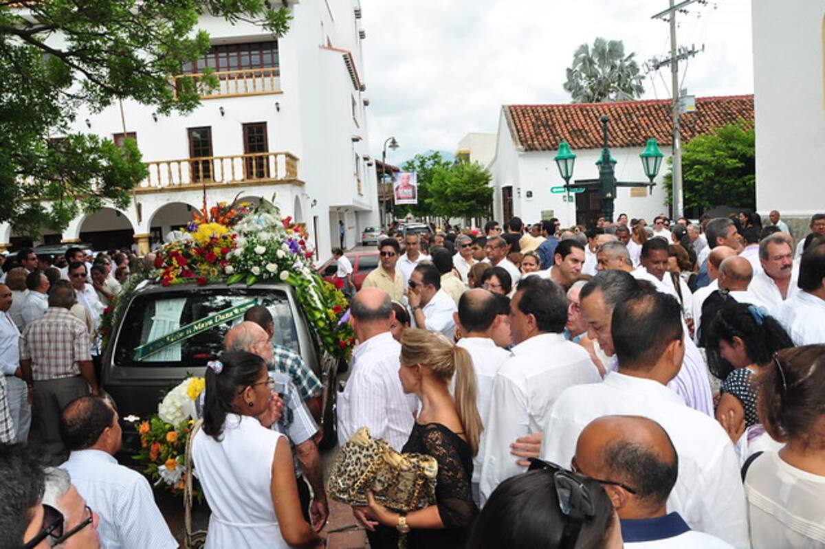 Última despedida a Ángel 'El Kiri' Maya Daza. COLPRENSA