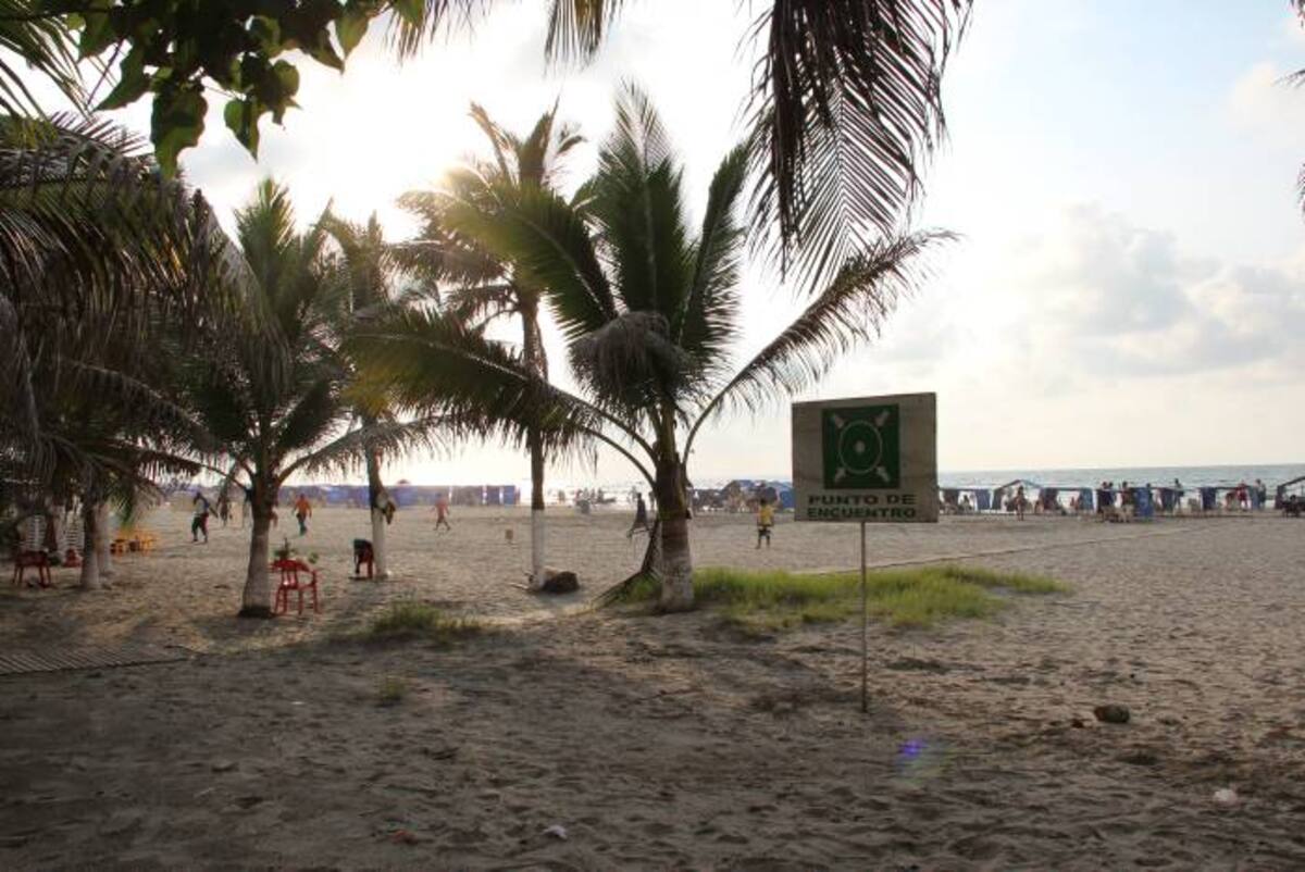 Las playas de Cartagena fueron poco concurridas durante el fin de semana. Julie Parra Benítez