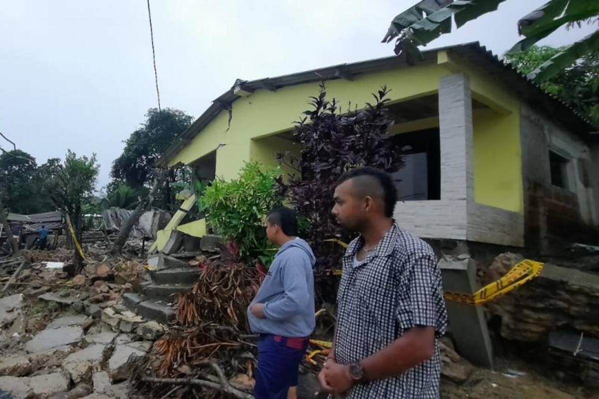Video: Lluvias hunden terreno y destruyen varias viviendas en Piojó, Atlántico