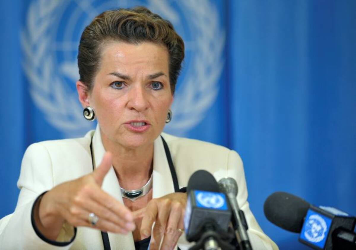 Christiana Figueres, la responsable de la ONU para el cambio climático. AP