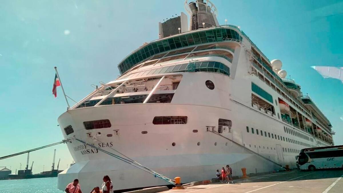 El crucero Rhapsody of the Seas, de Royal Caribbean, es la embarcación seleccionada para los embarques desde Cartagena. // CORTESÍA.