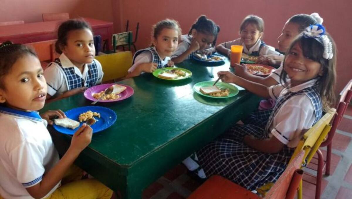 Aproximadamente 89 mil niños se benefician del PAE. Cortesía