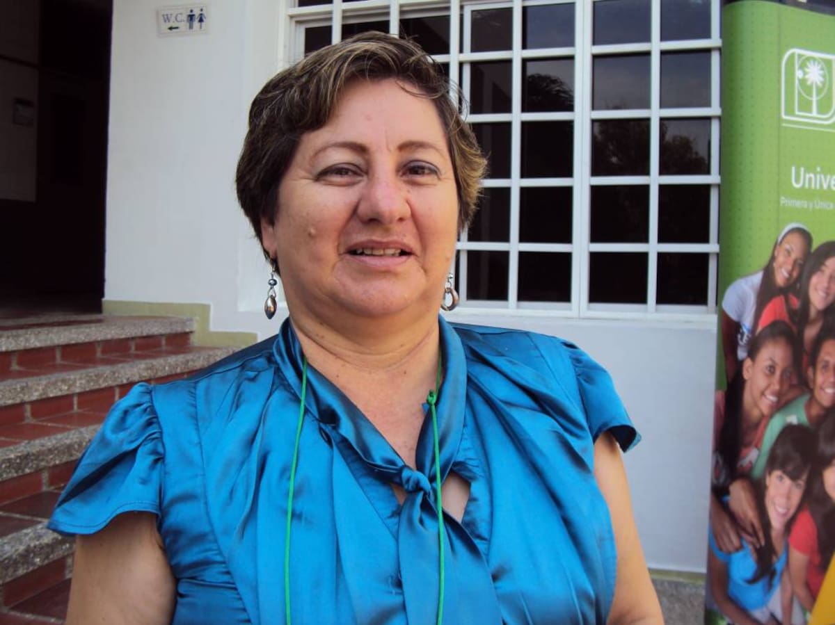 Carlina Camacho Quiñones, Coordinadora de la Institución Educativa Antonia Santos. ANLLY TATIANA FLÓREZ OSPINA - EL UNIVERSAL