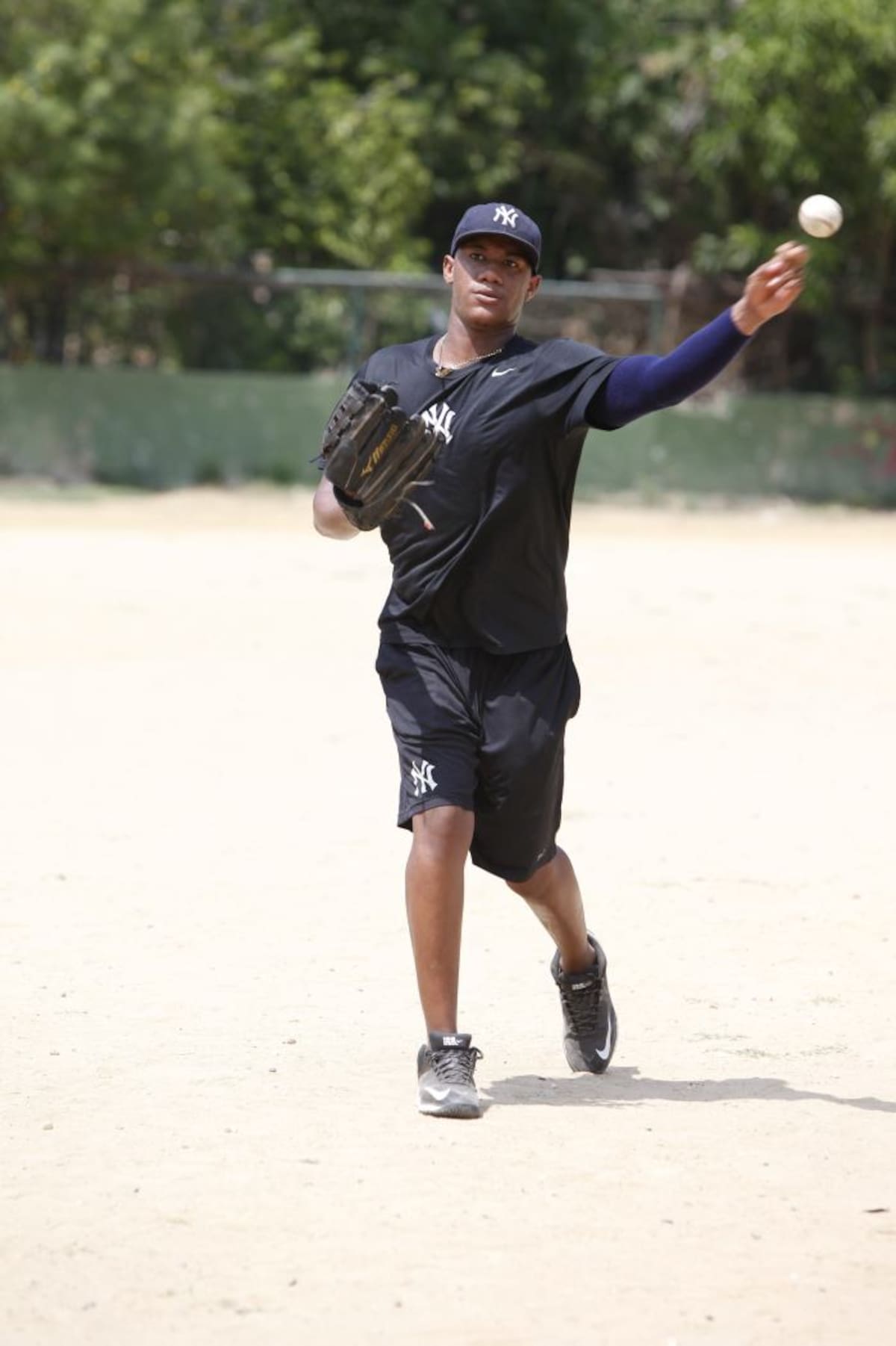 Heiner Moreno aspira llegar a las Grandes Ligas con la franquicia de los Yanquis de Nueva York. Aroldo Mestre-El Universal