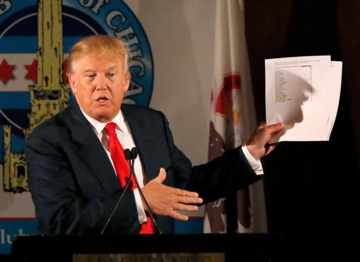 En su primer discurso como precandidato, Trump dijo que los inmigrantes mexicanos traen drogas, crimen y violadores al país. AP Charles Rex Arbogast