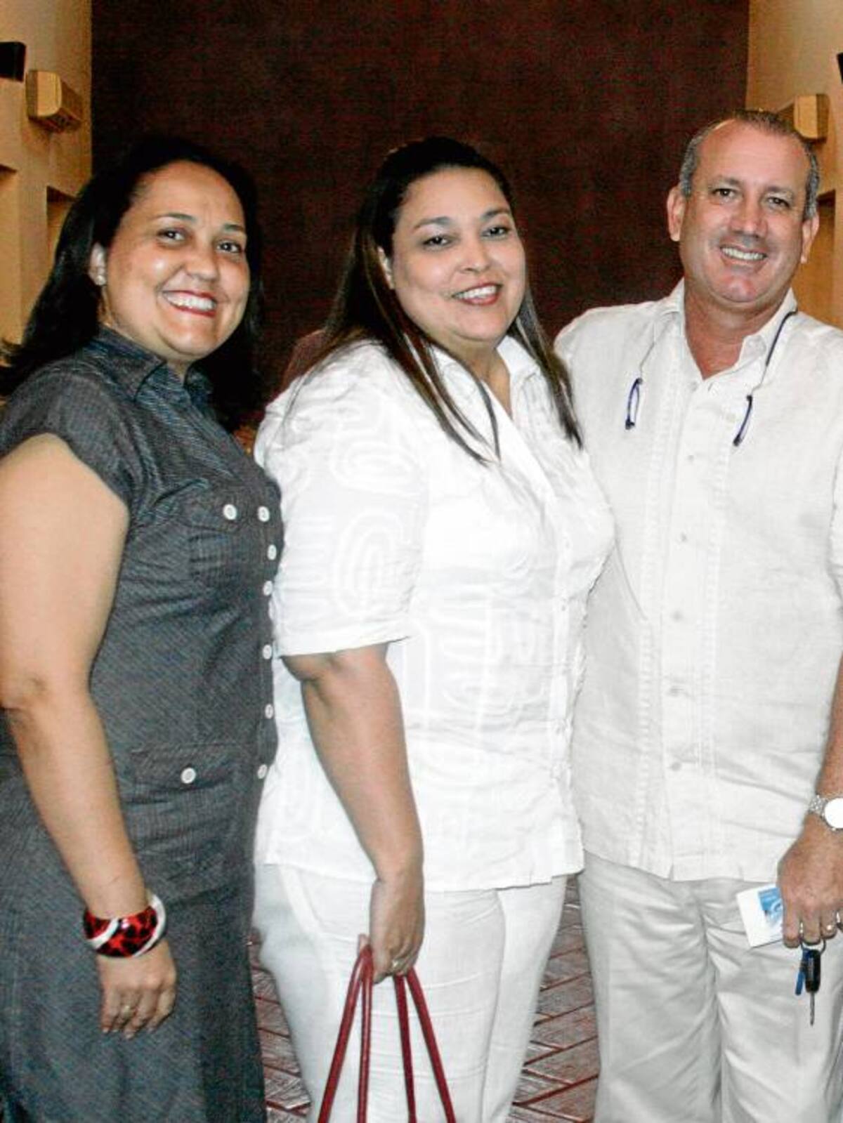 Viviana Pinto, Elsa Malo y Francisco Martelo.