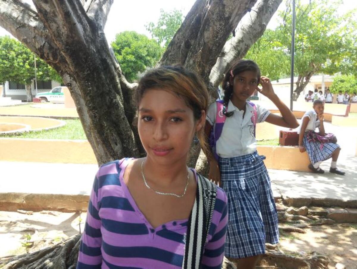Nellys María Cardona, estudiante.