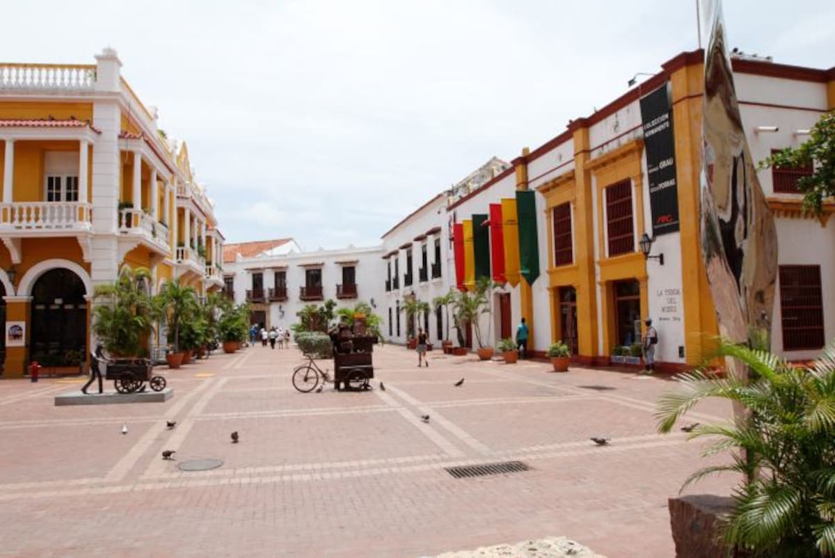 La Plaza San Pedro Claver fue otra sugerencia realizada por el Alcalde para celebrar la firma del acuerdo de paz. Archivo.