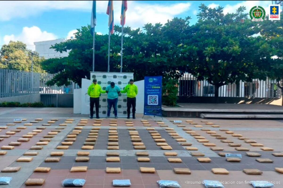 A prisión por tener 90 kilos de marihuana en una vivienda de Cartagena
