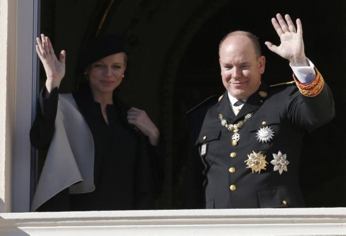 La princesa Charlene y el príncipe Alberto II. AFP VALERY HACHE