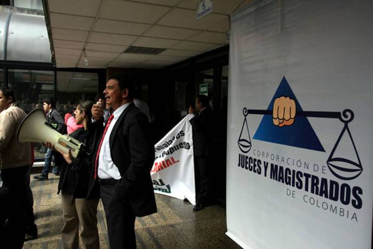 Los juzgados amanecieron hoy cerrados debido al paro. COLPRENSA
