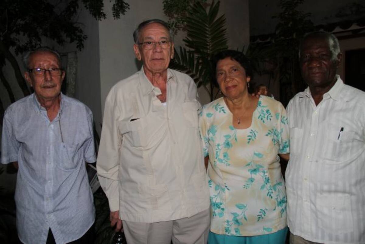 Miguel Ghisays, Raúl Porras Contreras, Emilse Roca y Andrés Pérez Batista. ZENIA VALDELAMAR