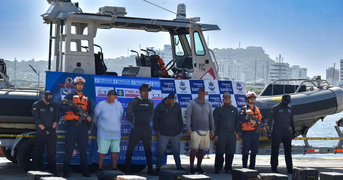 5 toneladas de cocaína fueron decomisadas por la Armada en el Caribe colombiano