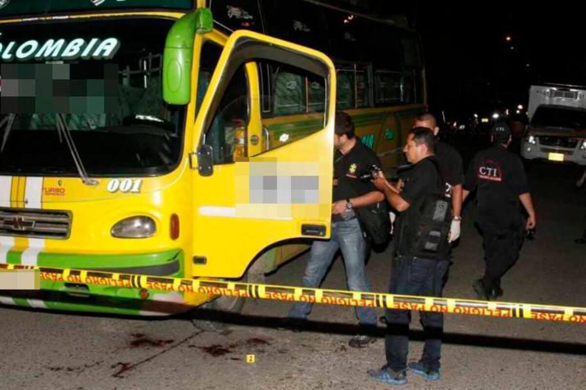 Conductor de bus se opuso a robo y lo mataron: ladrón tiene anotaciones