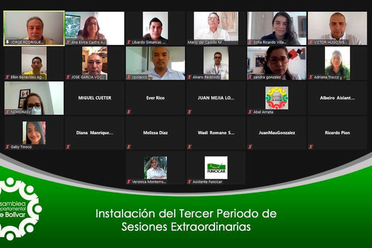 Así quedó la comisión de Presupuesto de la Asamblea de Bolívar para 2021