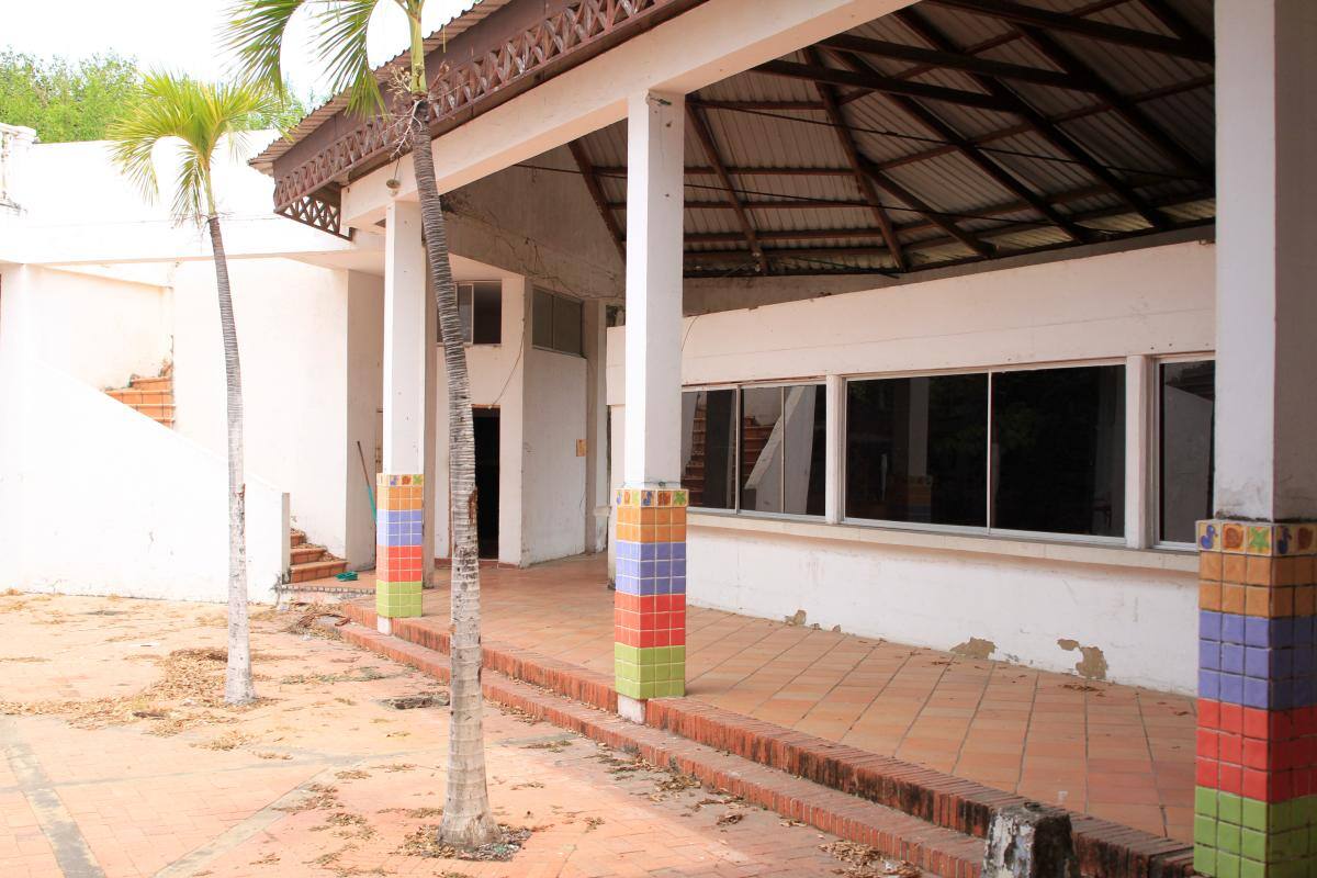 El parque se encuentra en proceso de mantenimiento por parte de la Gobernación de Bolívar.
