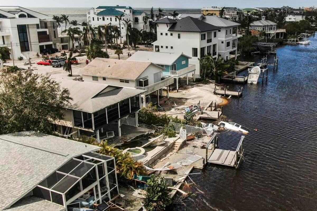 Como huracán de baja intensidad: Ian se dirige a Las Carolinas y Georgia
