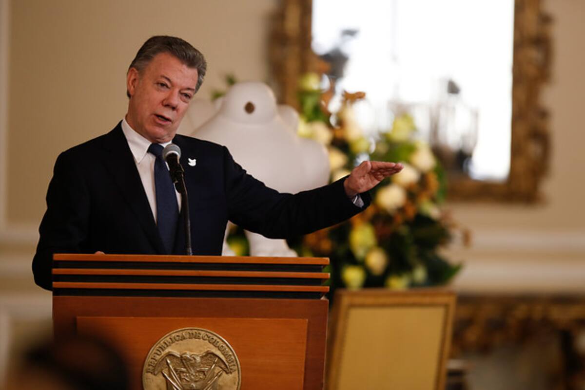 Juan Manuel Santos, presidente de la República. Colprensa