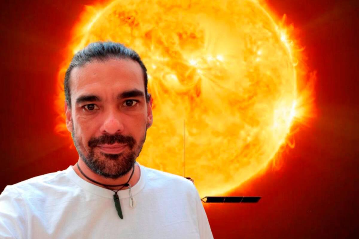 Aunque el sol pegue sin piedad, un venezolano lo estudia desde Cartagena