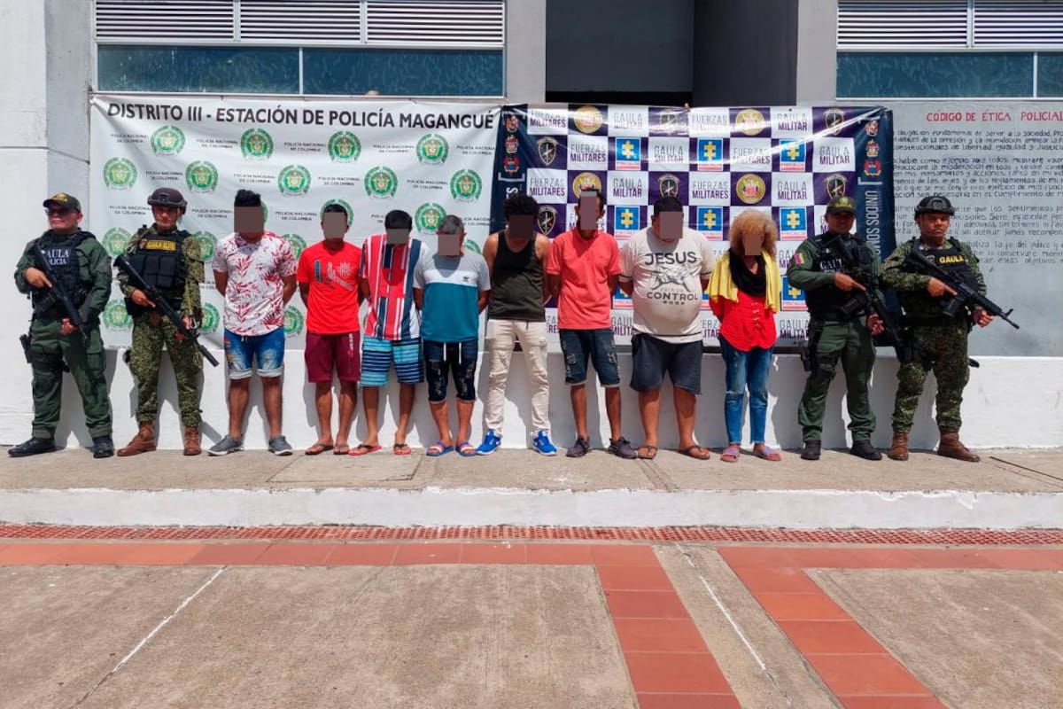 Policía captura a 51 personas en Bolívar: ocho por el delito de extorsión