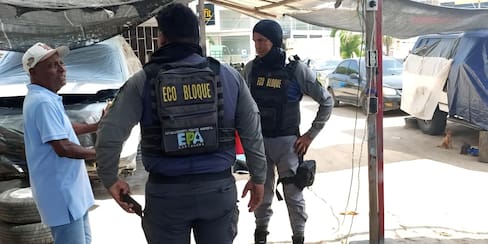 Guardia Ambiental intensifica inspecciones a talleres de carros cercanos a la Ciénaga de la Virgen