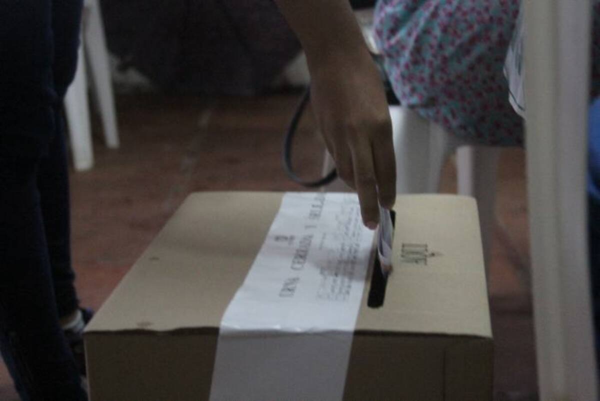 Votaciones para plebiscito por la paz. COLPRENSA.