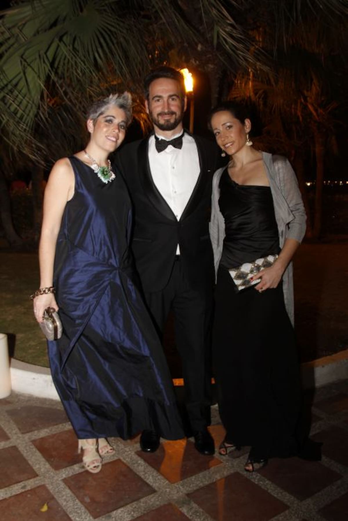 Elixabete Garavilla, Joseba Garteiz y Maite Garavilla.