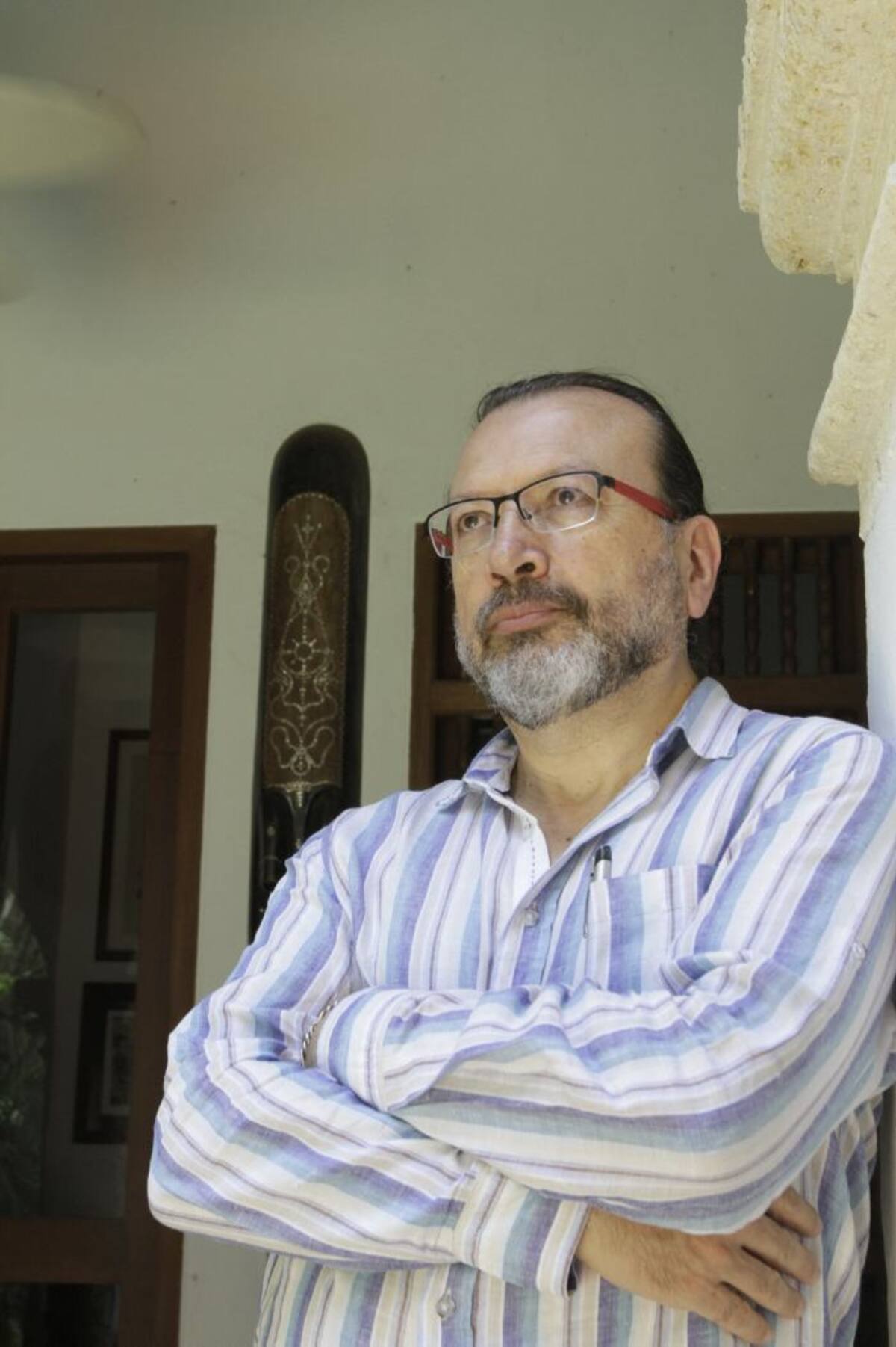 El pensador William Ospina en Cartagena. Julio Castaño