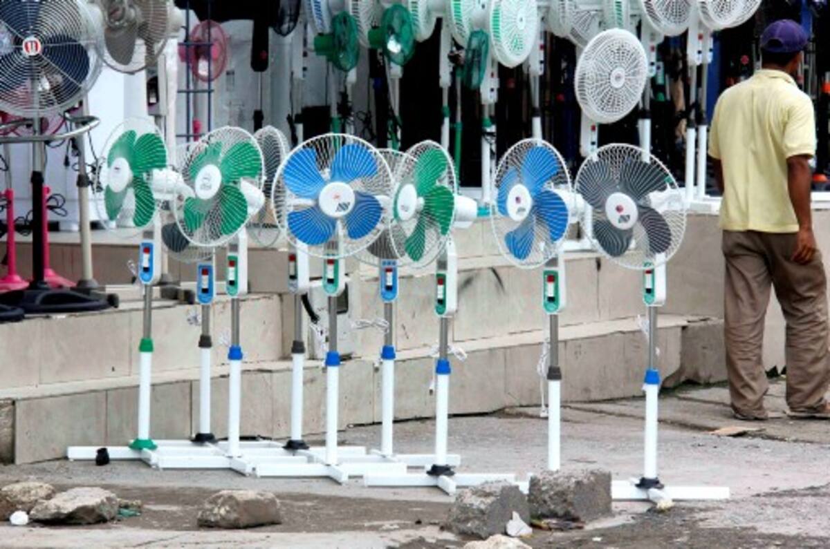 Los ventiladores tienen gran demanda por la ola de calor. KAILLINE GIRALDO-EL UNIVERSAL