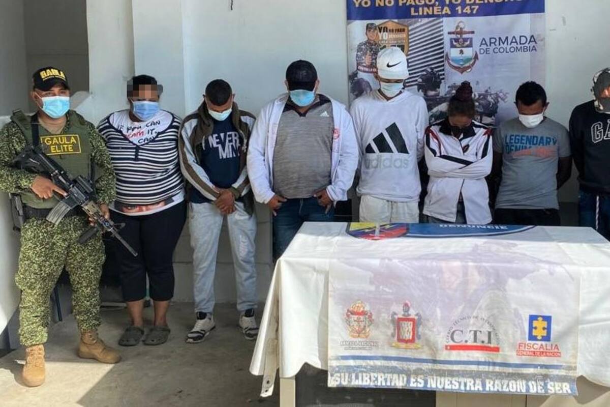 Gaulas de la Armada de Colombia dan golpe a la extorsión en Sucre