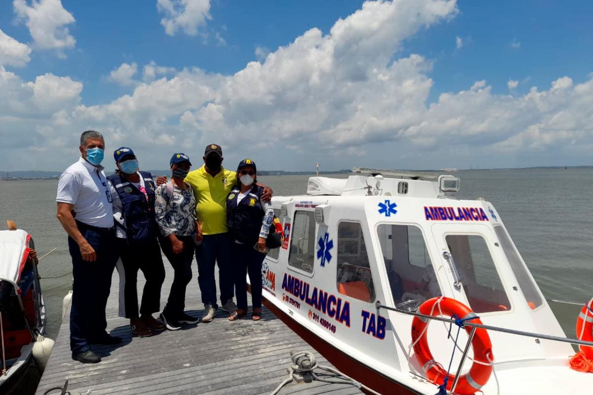 Volvió la ambulancia acuática a la zona insular de Cartagena