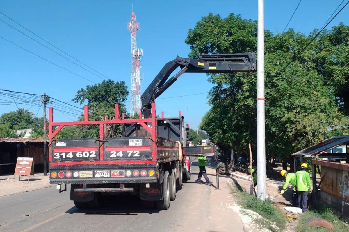 Así van los trabajos que prometen mejorar el servicio de energía en Magangué