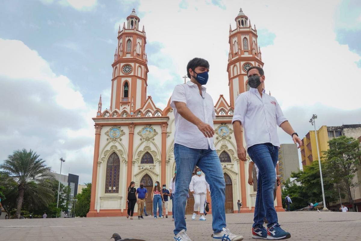 Pumarejo visitó las obras en remodelación del Centro de Barranquilla
