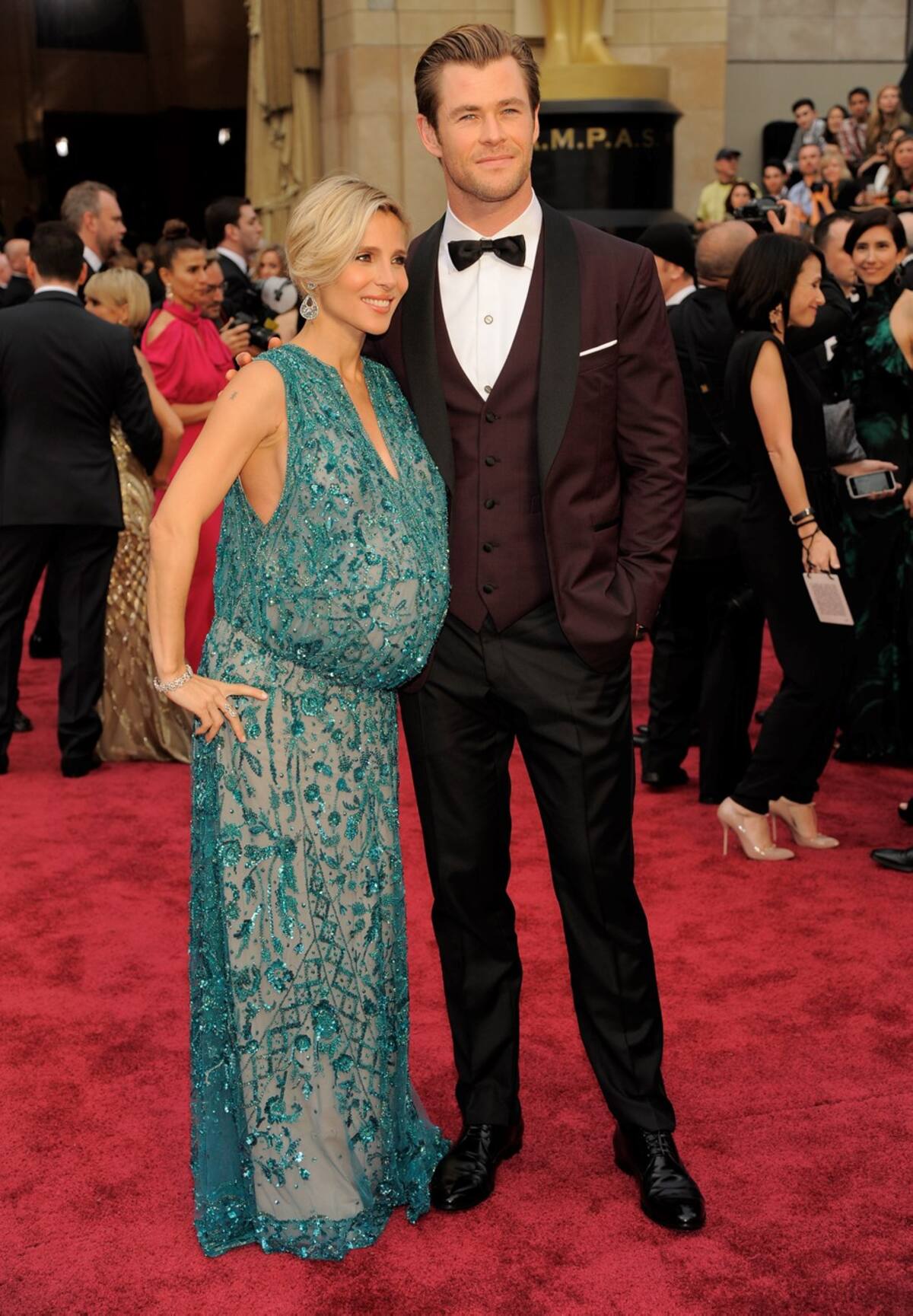 Chris Hemsworth con su esposa Elsa Pataky. AP Chris Pizzello