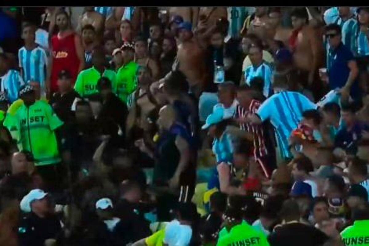 Video: pelea en el Maracaná previo al Argentina - Brasil pospuso el partido