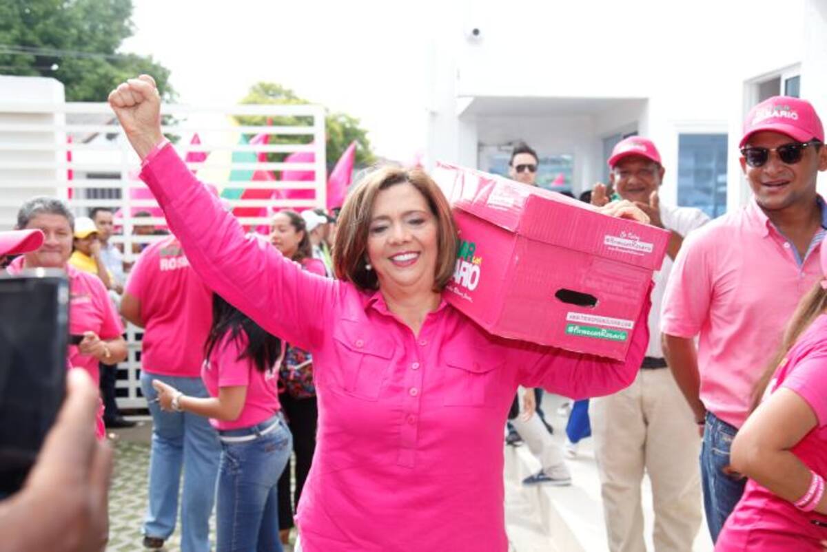 Rosario Ricardo Bray candidata a la Gobernación de Bolívar por el Movimiento Ciudadano Firme por Bolívar. Archivo.