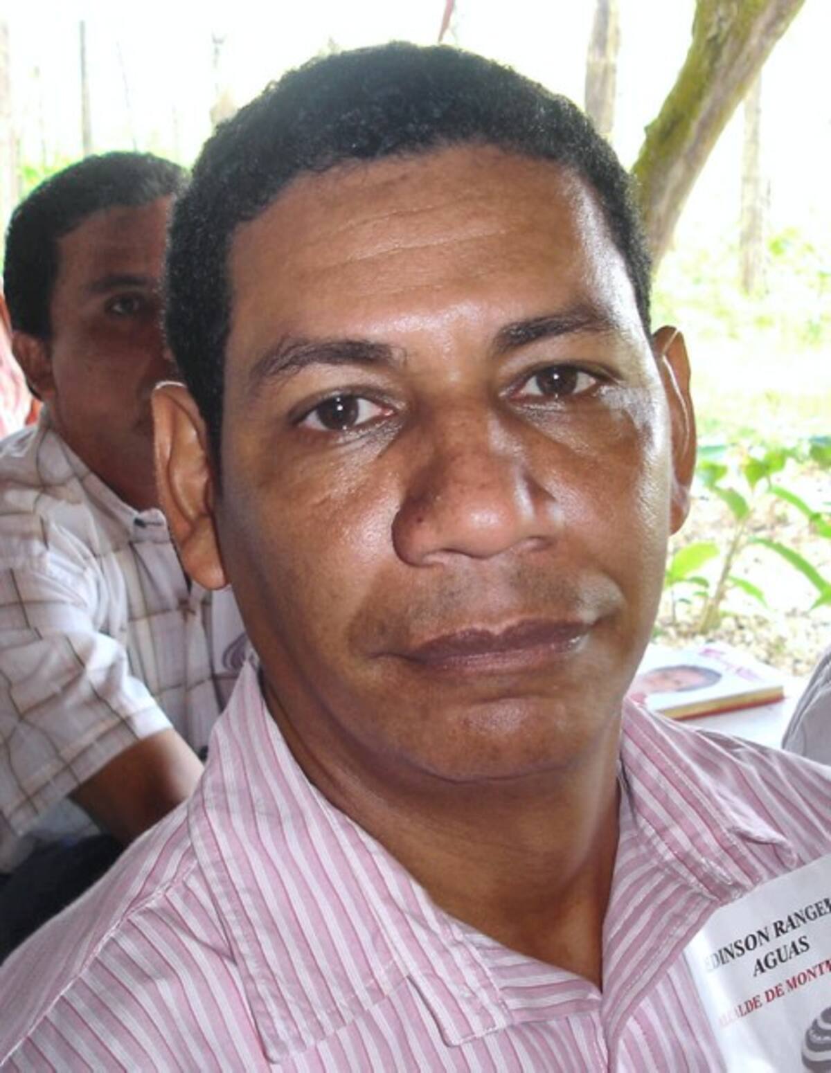Edinson Rangel Aguas, alcalde de Montelíbano.